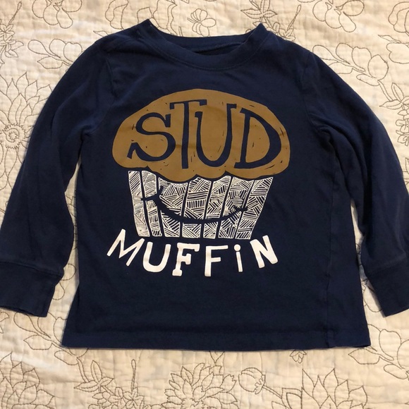Old Navy Other - EUC Boys 5T Old Navy “Stud Muffin “ Navy Blue Tee